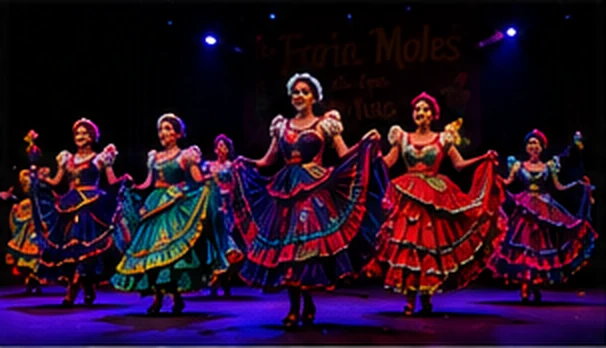 Ballet folklórico en escenario